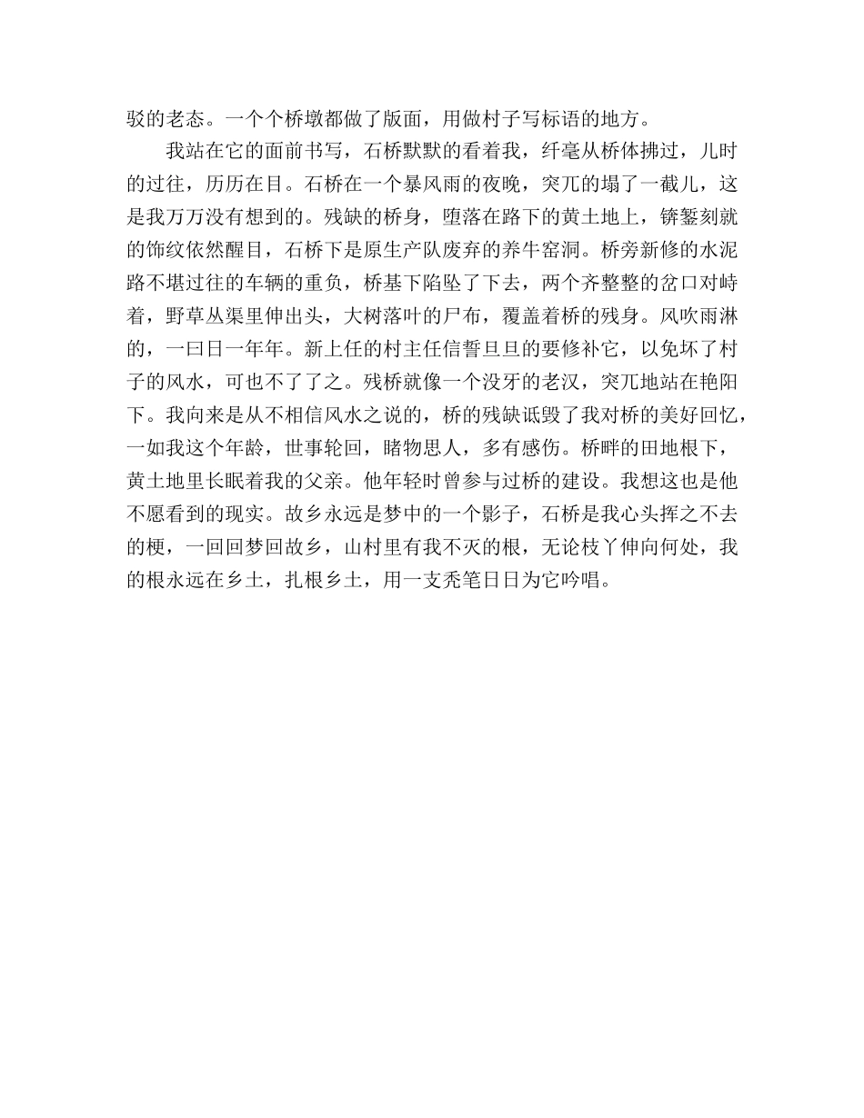 故乡的石桥 _第3页
