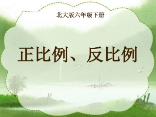 《比例的整理和复习》PPT课件