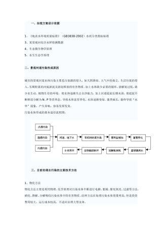 治理方案设计依据