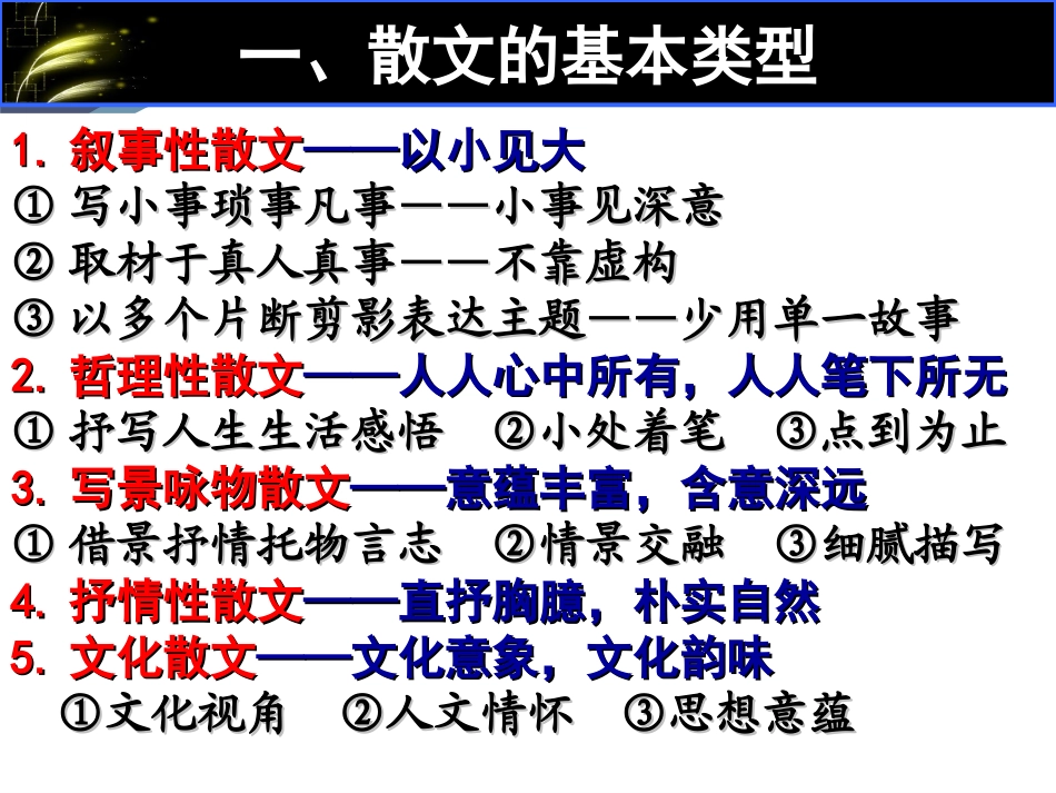 现代文阅读专题复习——散文_第3页