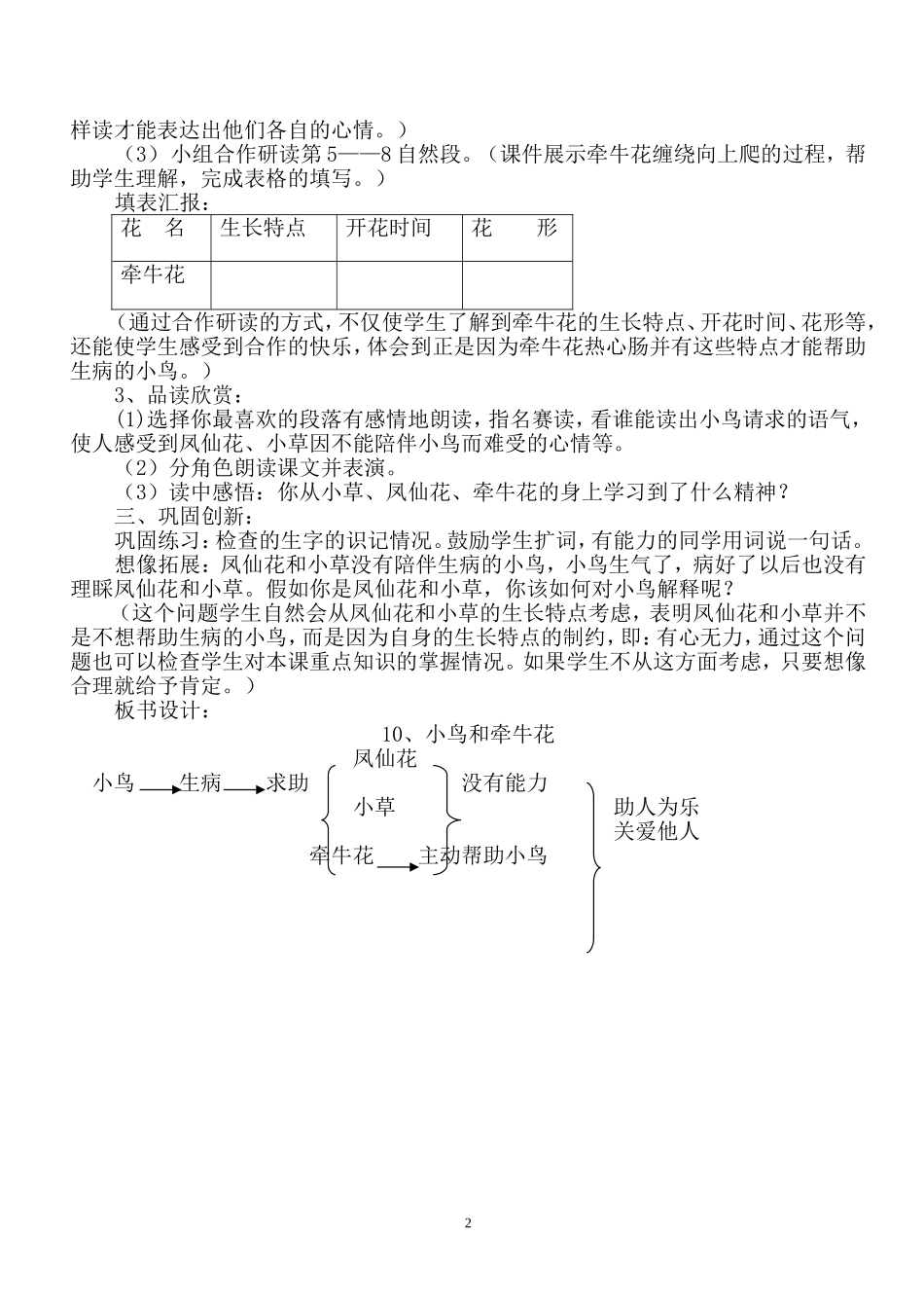 李秀清《小鸟和牵牛花》_第2页