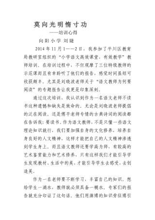 莫向光明惰寸功