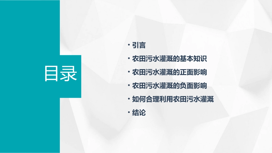 农田污水灌溉的影响课件_第2页