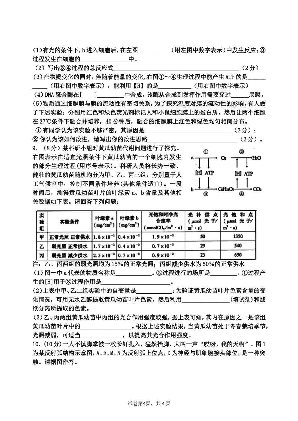 中江中学高2012级第六学期第一次月考_第3页