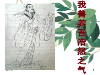 我善养吾浩然之气