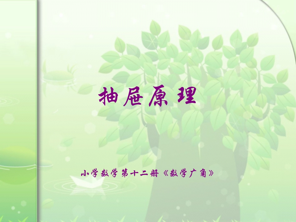 抽屉原理201312_第1页