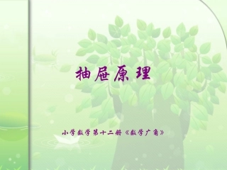 抽屉原理201312