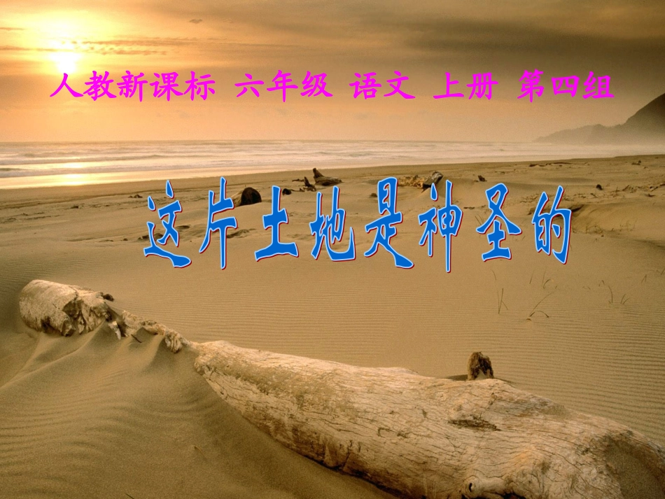 六年级语文上册这片土地是神圣的课件6人教新课标版_第1页