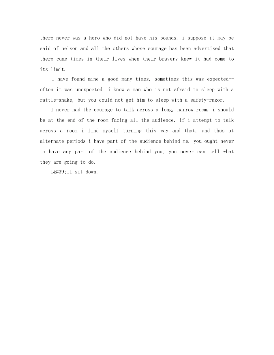 十分钟英语演讲稿勇气Courage _第3页