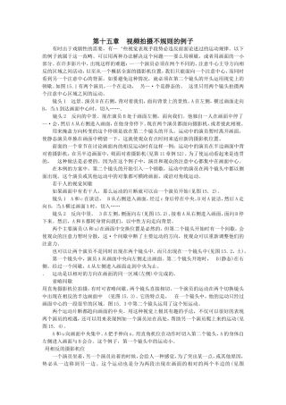 视频拍摄不规则的例子