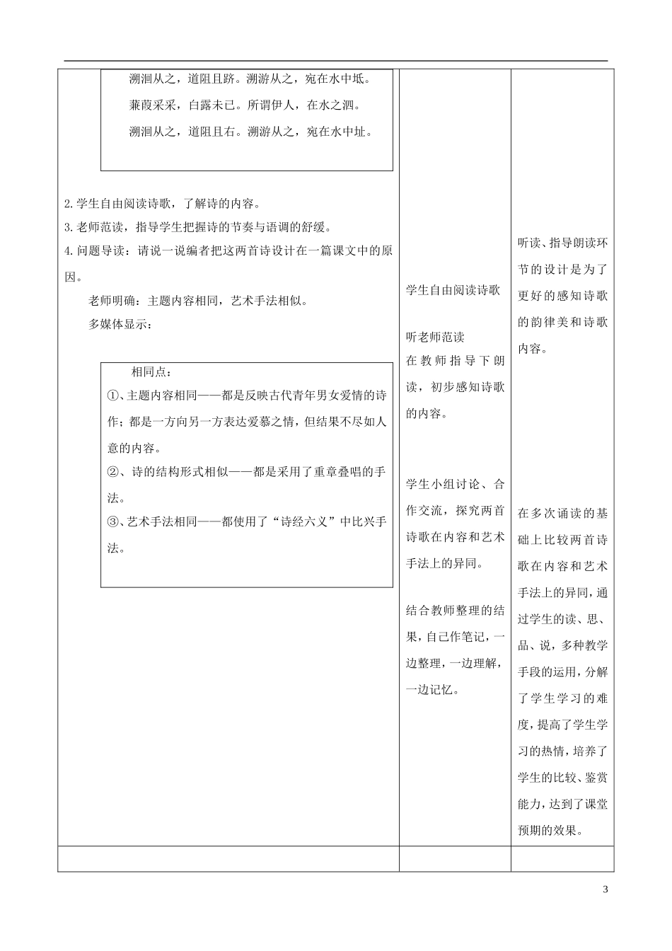 九年级语文下册-6.24《诗经两首》教案-新人教版_第3页