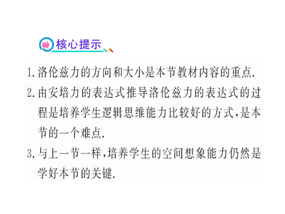 3.5磁场对运动电荷的作用力基本_第3页