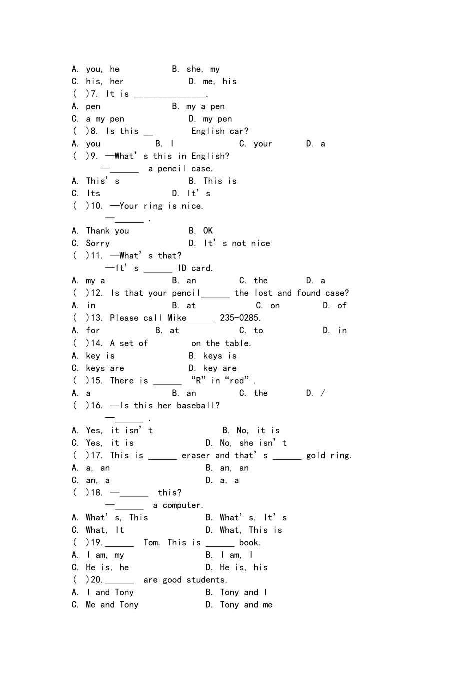 (7上)Unit-2-Pratice_第3页