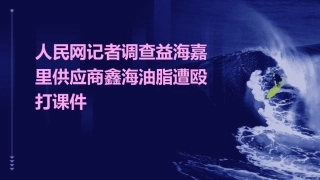 人民网记者调查益海嘉里供应商鑫海油脂遭殴打课件