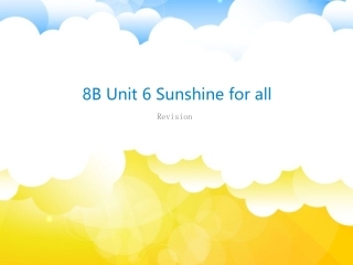 8BUnit6Sunshineforall