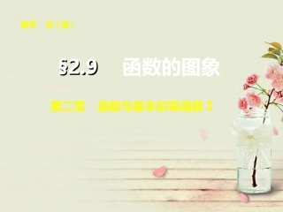【步步高】2014届高三数学大一轮复习-2.9函数的图象课件-理-苏教版-