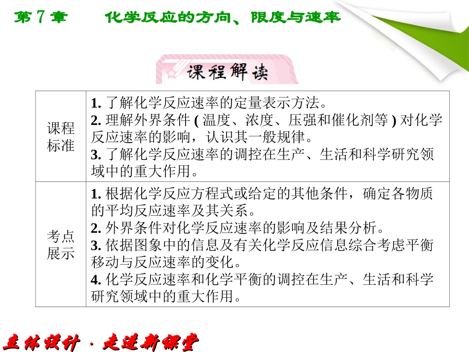 【立体设计】2012高考化学-第7章第2节①知识研习课件-鲁科版_第2页