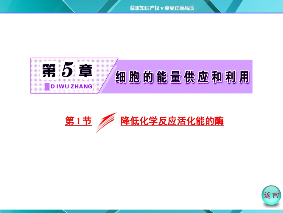 第1部分第5章第1节降低化学反应活化能的酶_第2页
