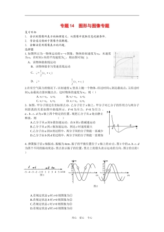 2010年高三物理重点难点专练专题14--图形与图像专题全国通用
