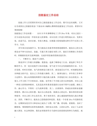 技能鉴定工作总结2 