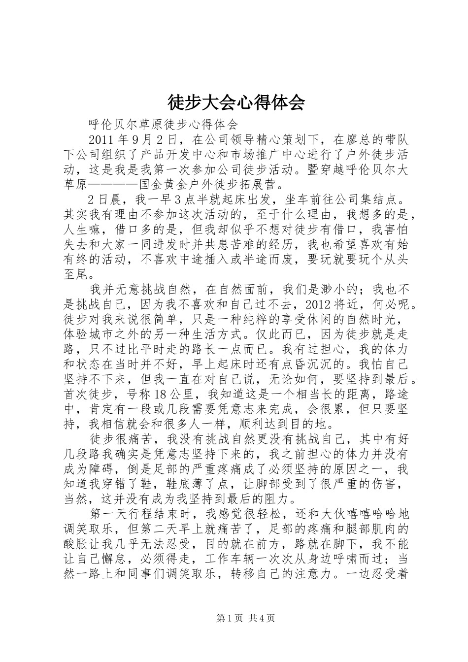 徒步大会体会心得_第1页