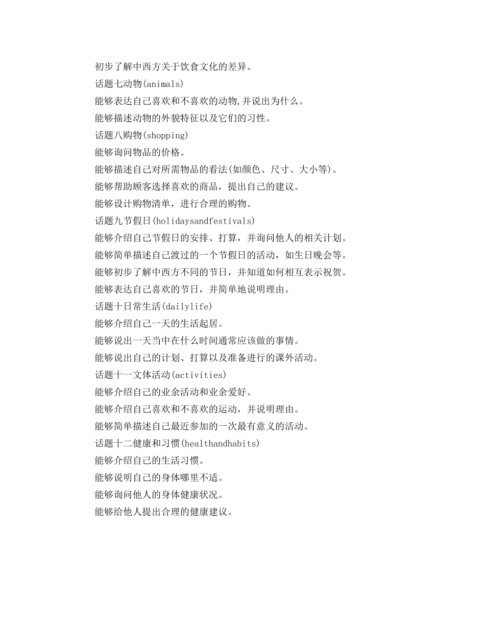 小升初英语口语自我介绍模板 _第3页