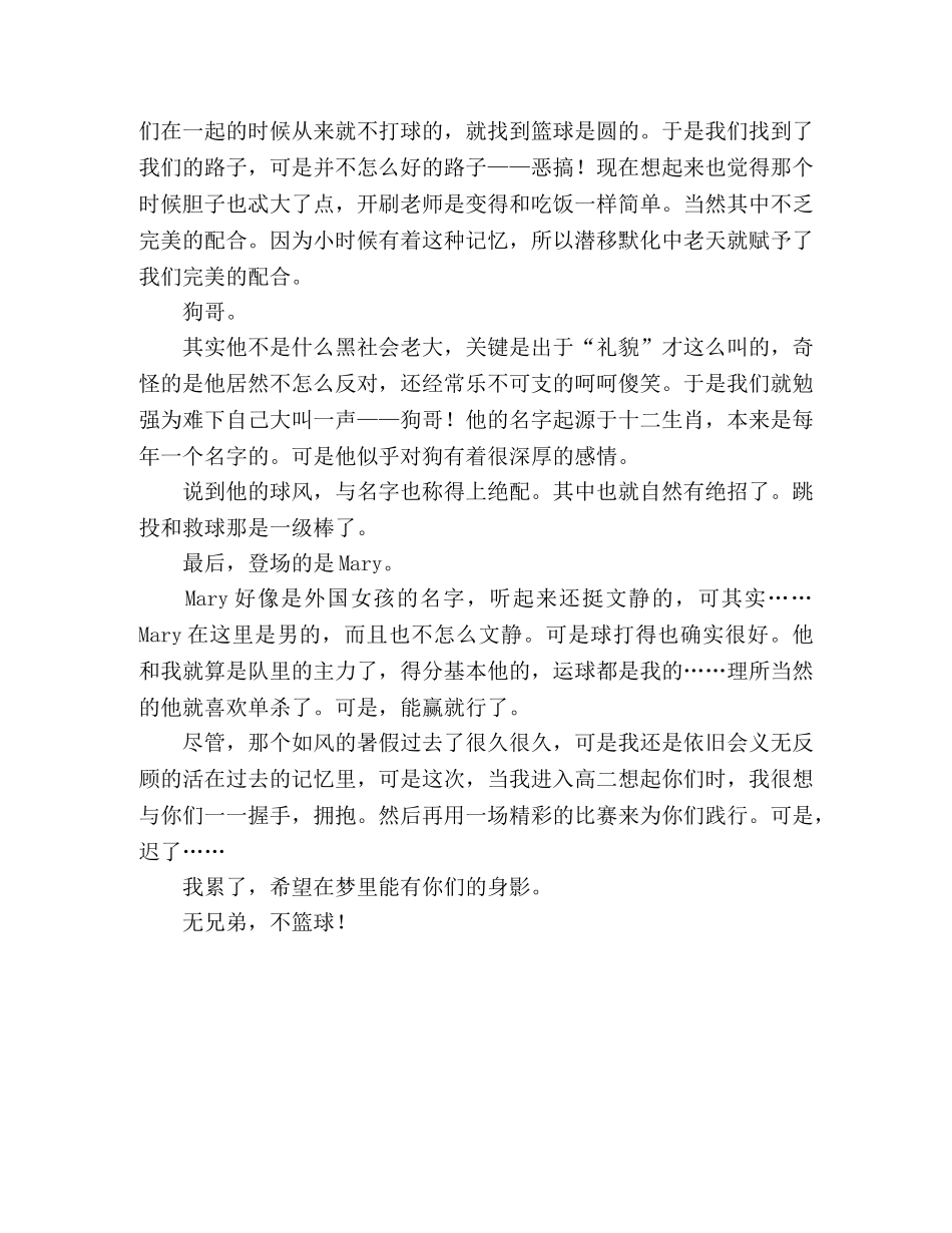 无兄弟，不篮球 _第2页