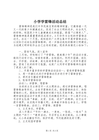 小学学雷锋活动总结 (24)