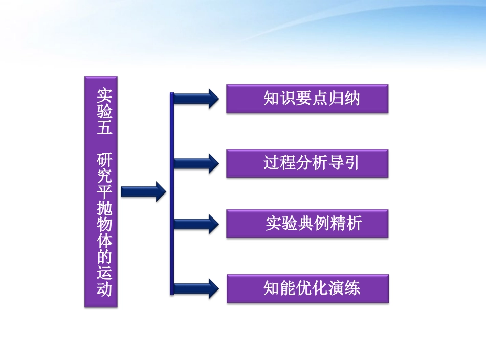 【优化方案】2012高考物理总复习-第4章-实验五研究平抛物体的运动课件-大纲版_第2页