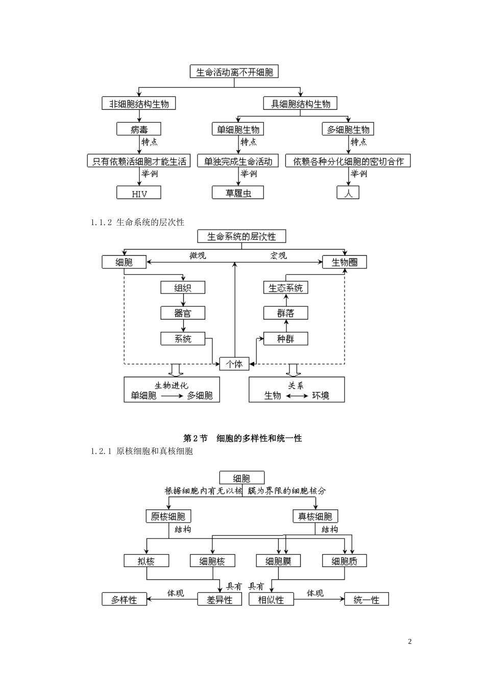 新人教高中生物概念图全套_第2页