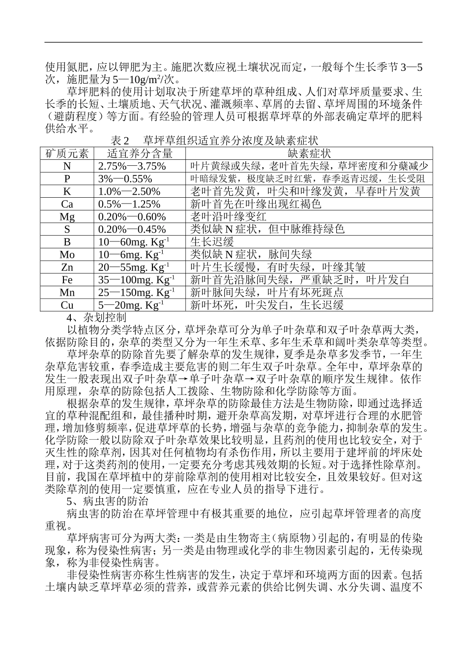 草坪养护管理方案_第2页