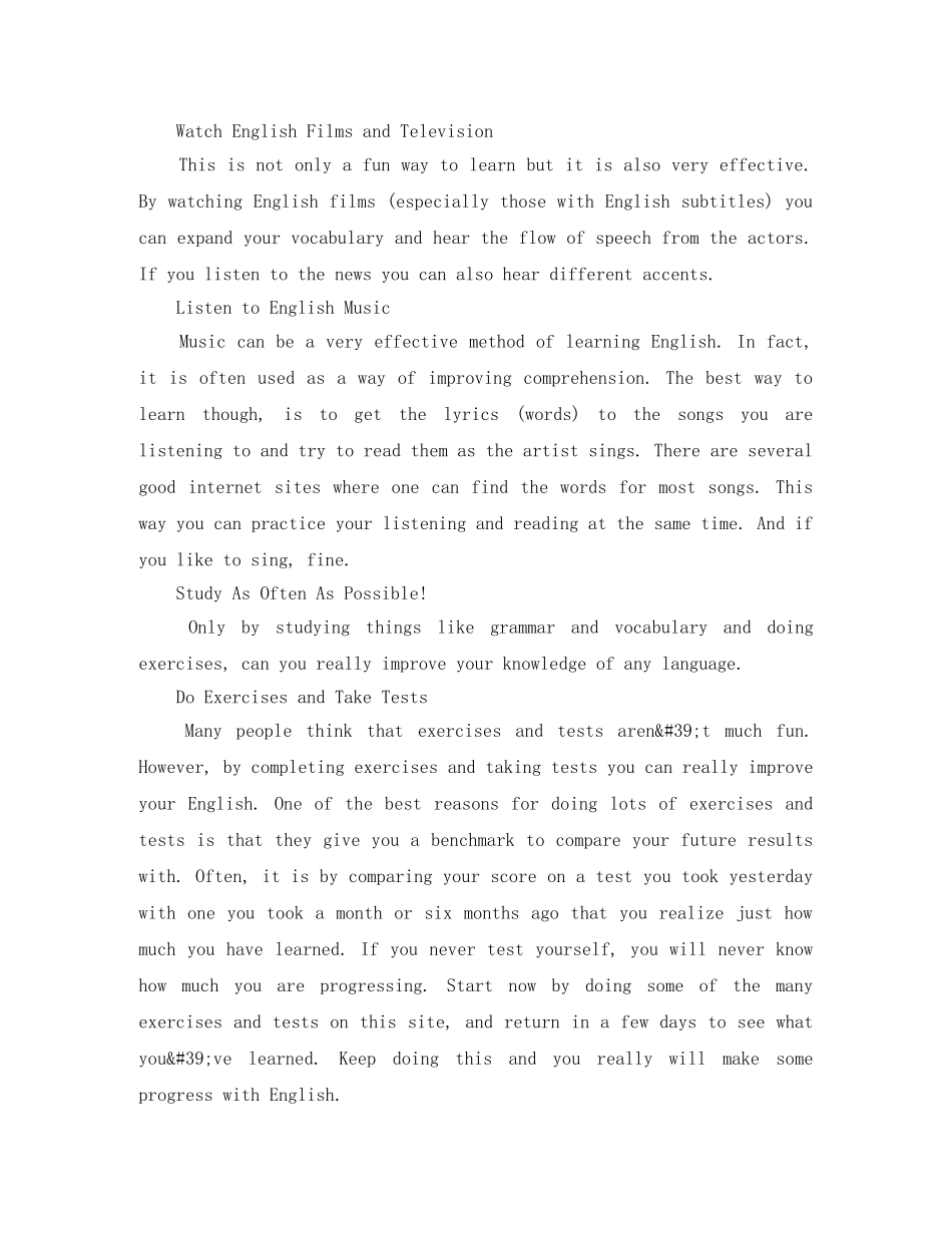 关于学习英语的英文演讲稿 _第3页