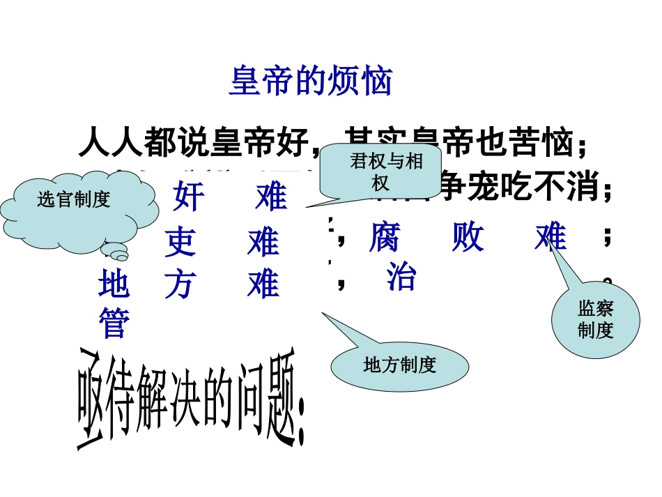 第3课古代政治制度的成熟(新)_第1页