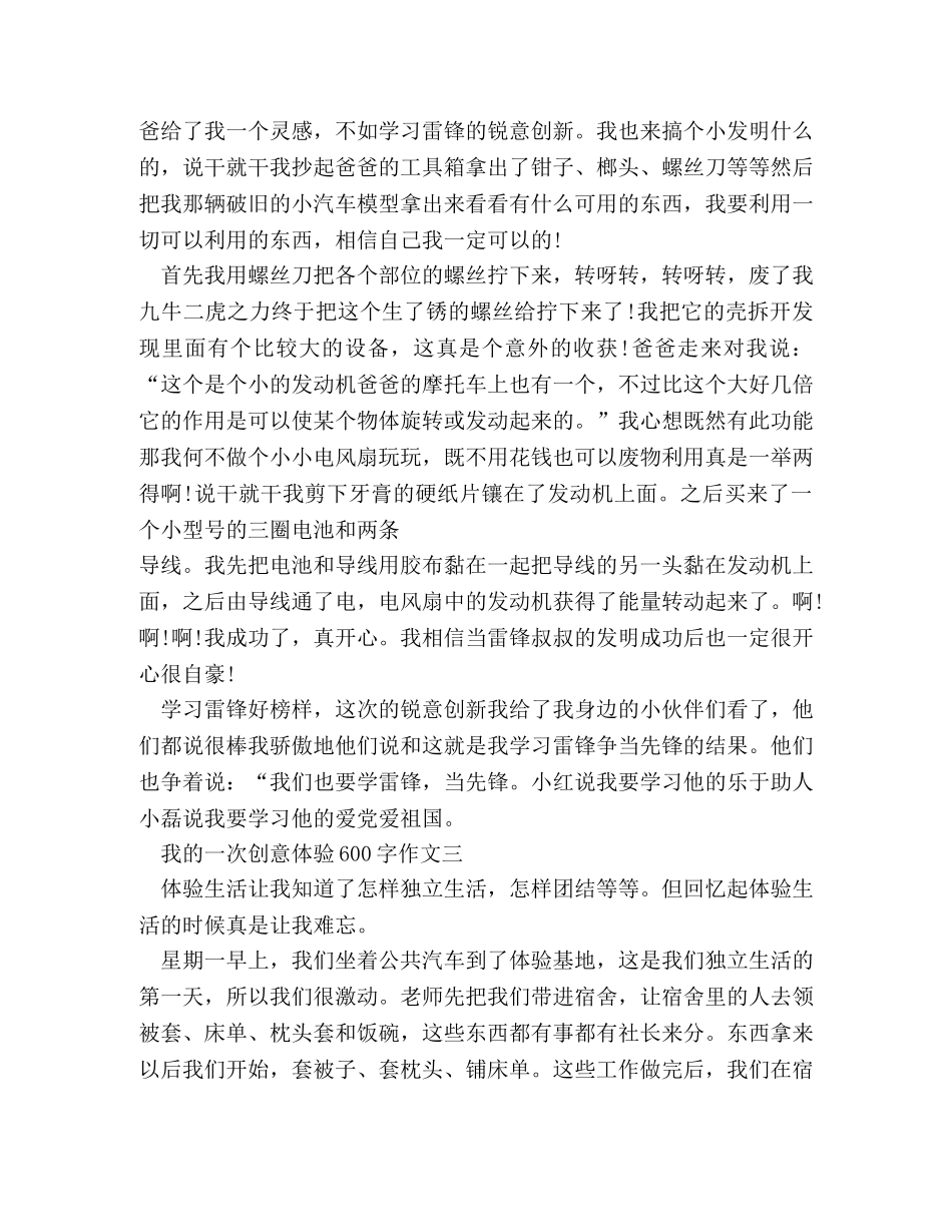 我的小制作作文600字 _第3页