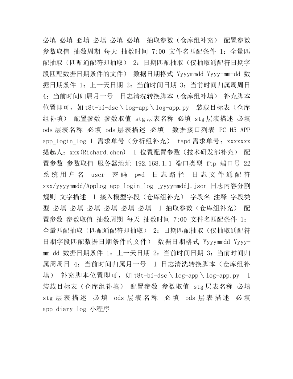 日志和文件接入规范 _第2页