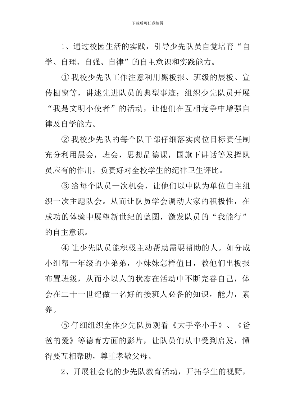 少先队个人工作总结模板_第2页