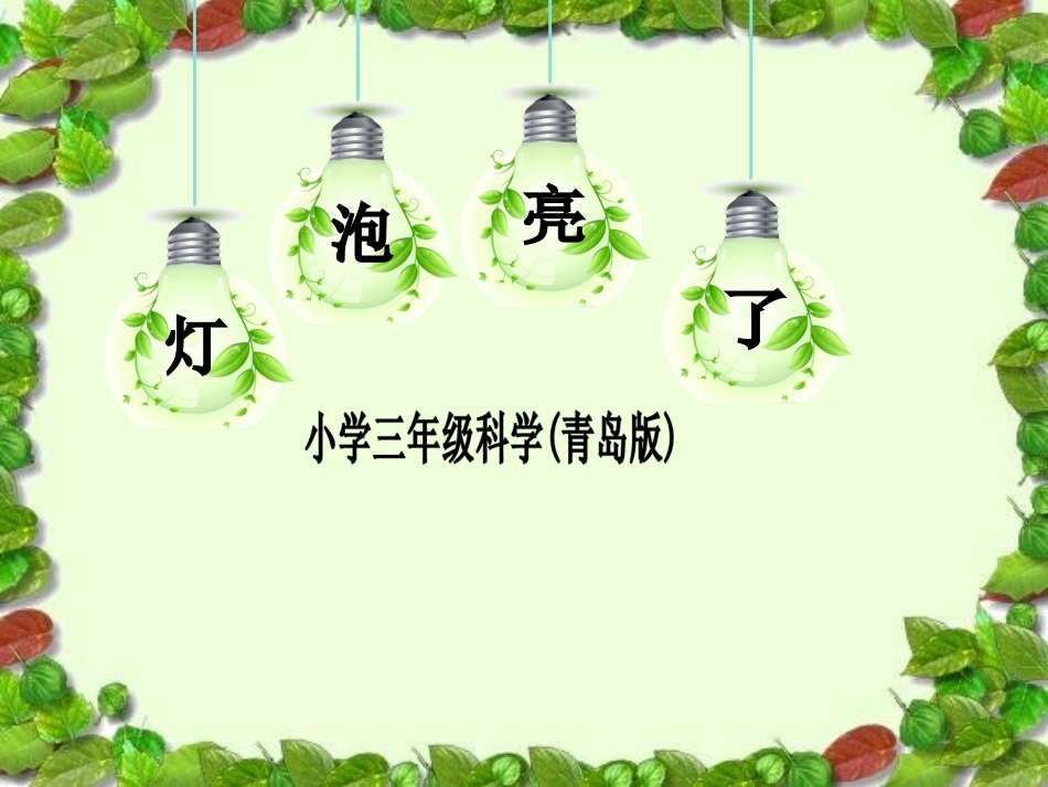 青岛版小学科学三年级下册《灯泡亮了》课件_第2页