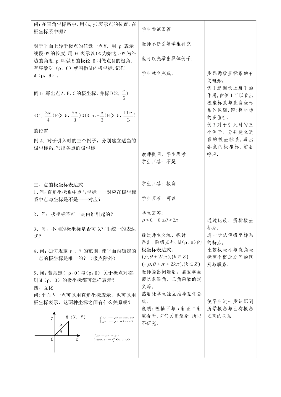 极坐标系说课_第2页