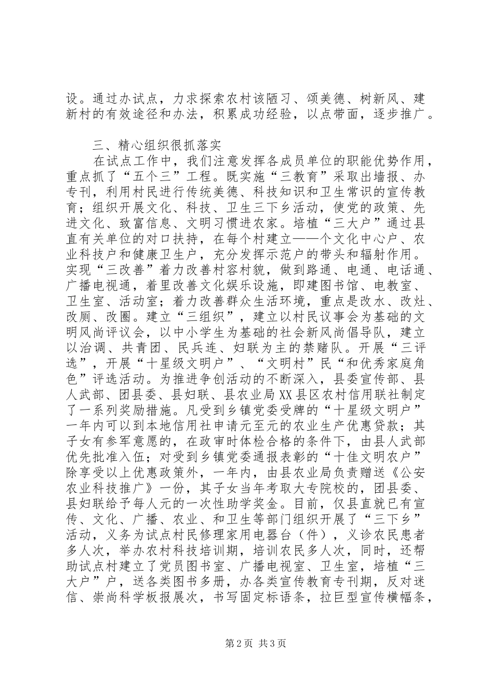 县妇联“美德在农家”活动总结汇报 _第2页