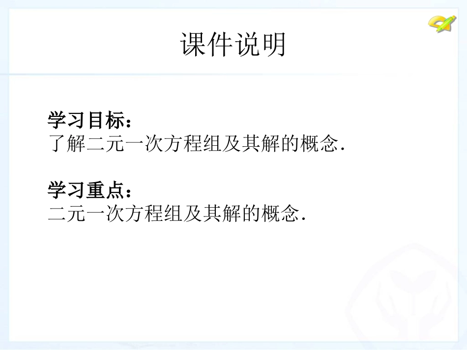 人教新版七下8[1]1二元一次方程组_第3页