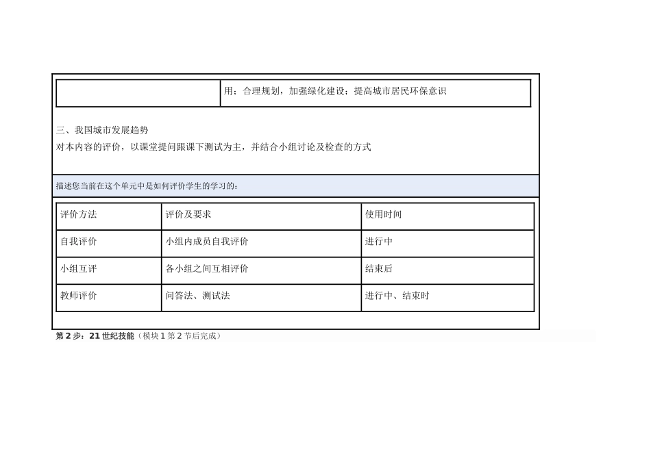 2013年远程培训intel未来教育项目地理模块一作业城市化过程对地理环境的影响_第3页