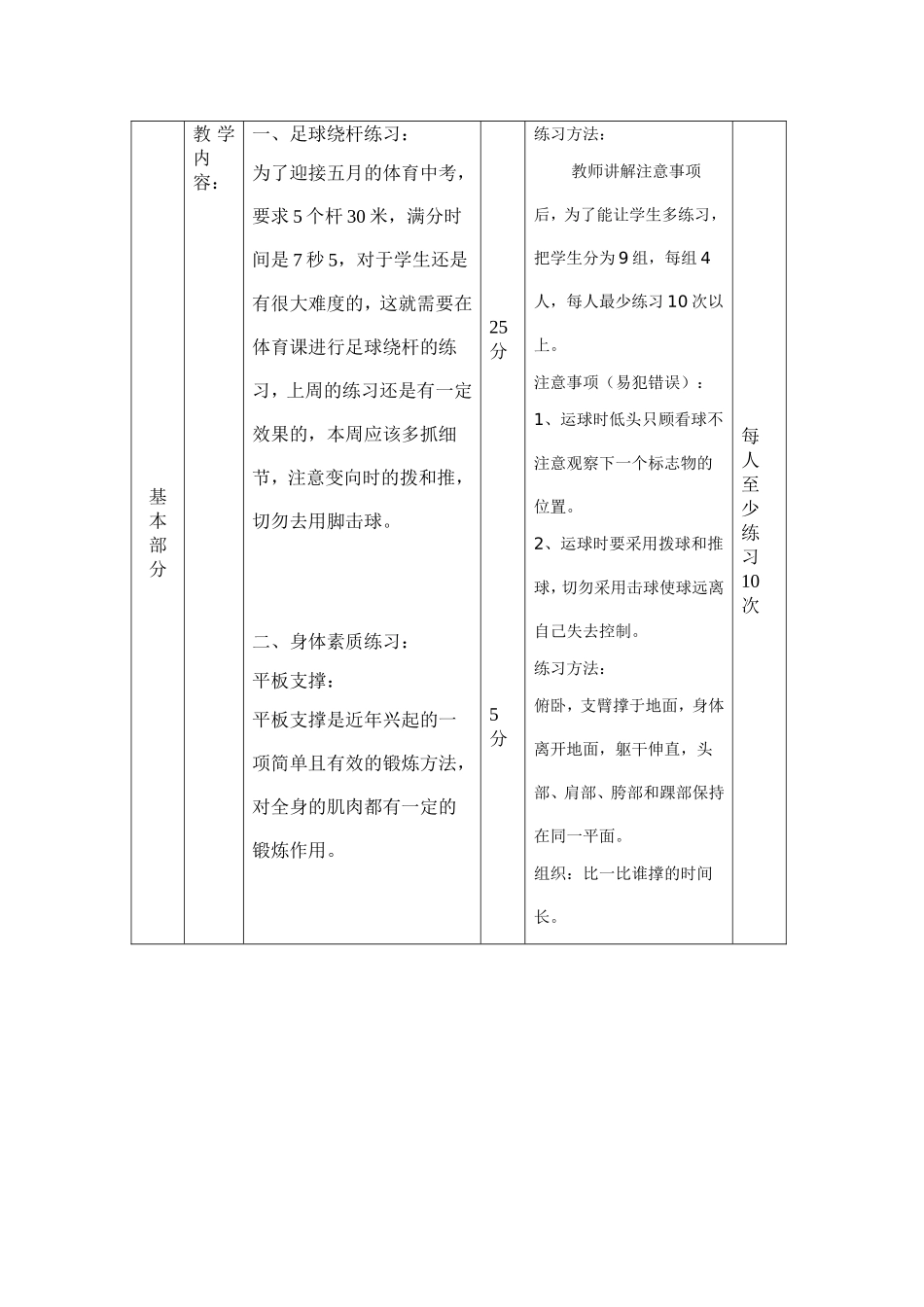 公开课教案足球---绕杆_第2页