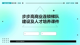 步步高商业连锁梯队建设及人才培养课件