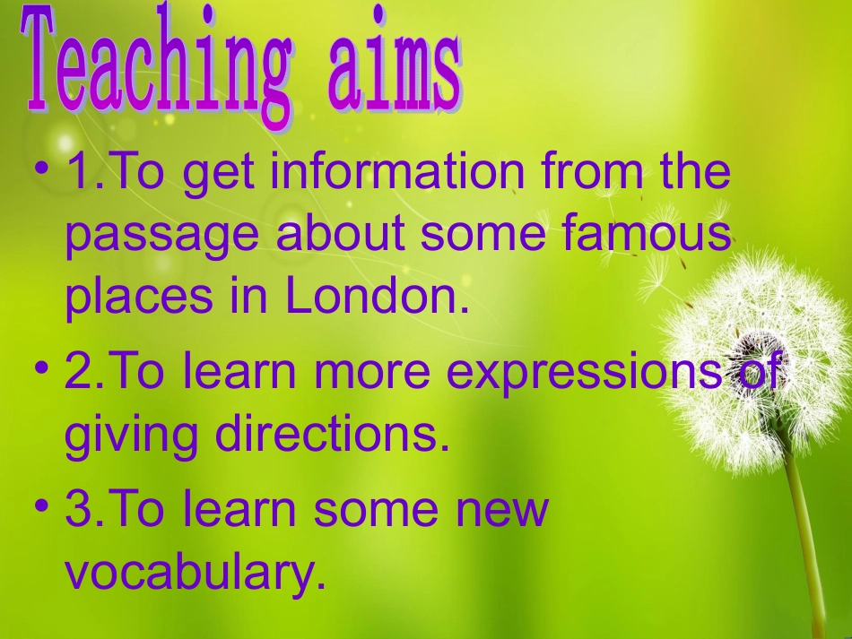 外研版英语_Module8_《Unit_2_The_London_Eye_is_on_your_right》_第2页