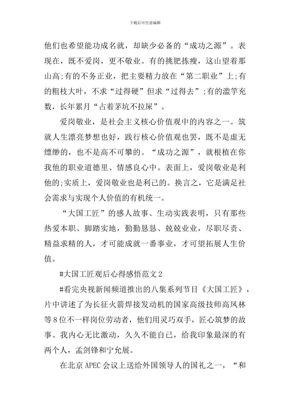 大国工匠观后心得感悟_第2页