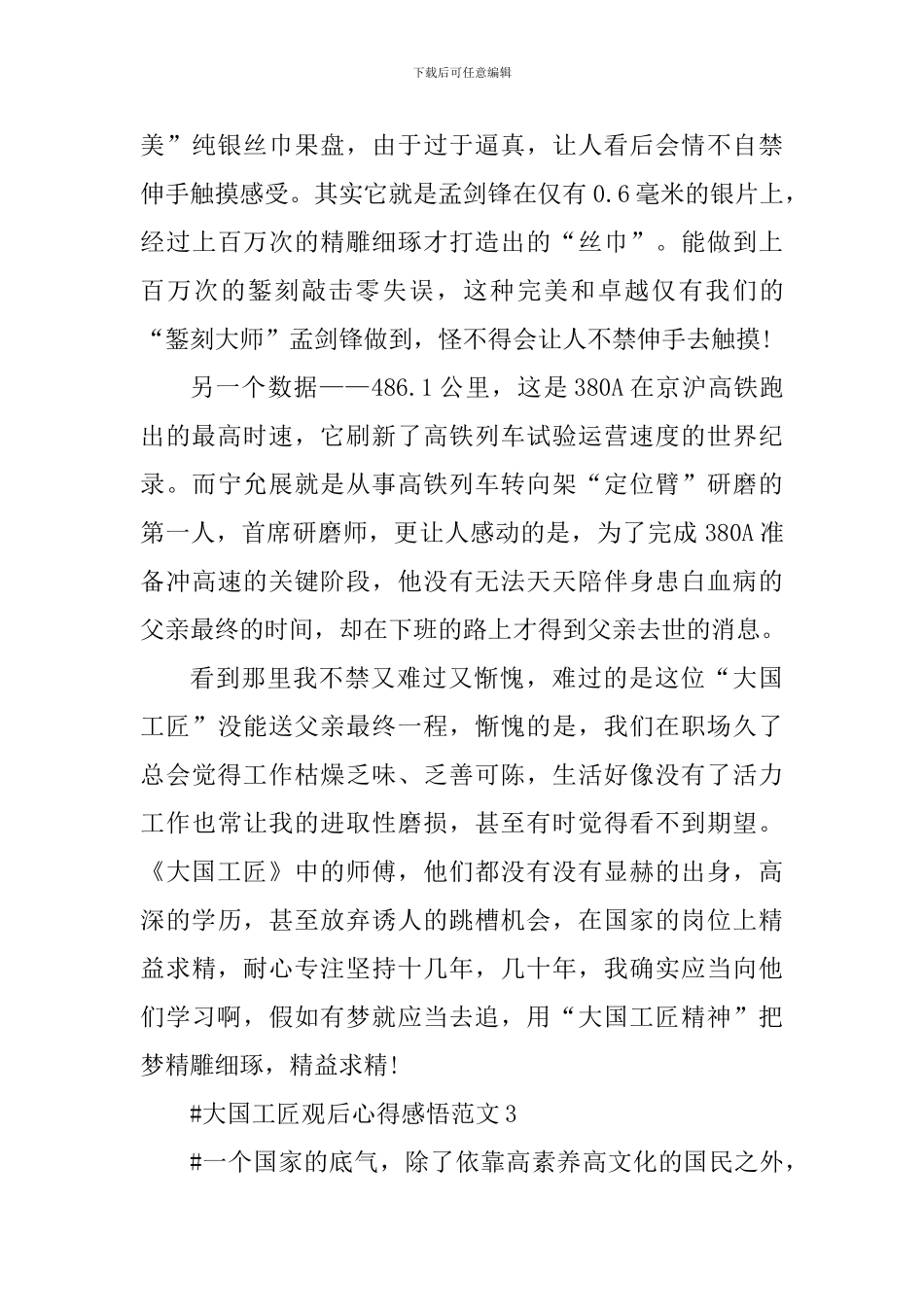 大国工匠观后心得感悟_第3页