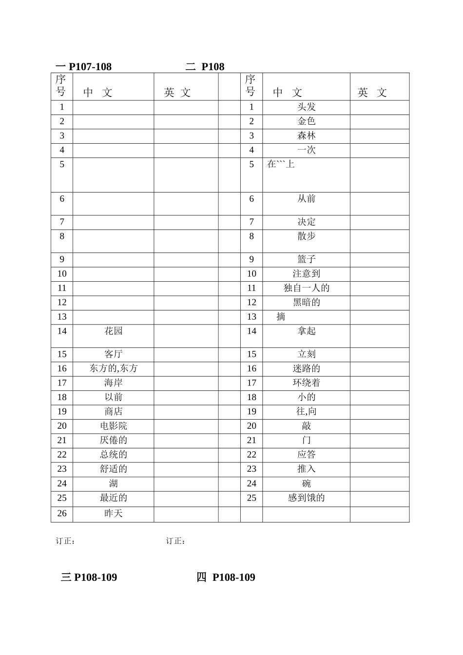 更新-七下英语单词测试汇总7-12模块_第1页