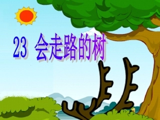 会走路的树比赛课件