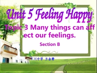 仁爱版八年级英语下册Unit5Topic3SectionB