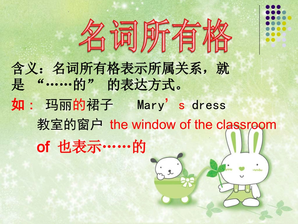 英语·名词所有格的PPT讲解_第3页